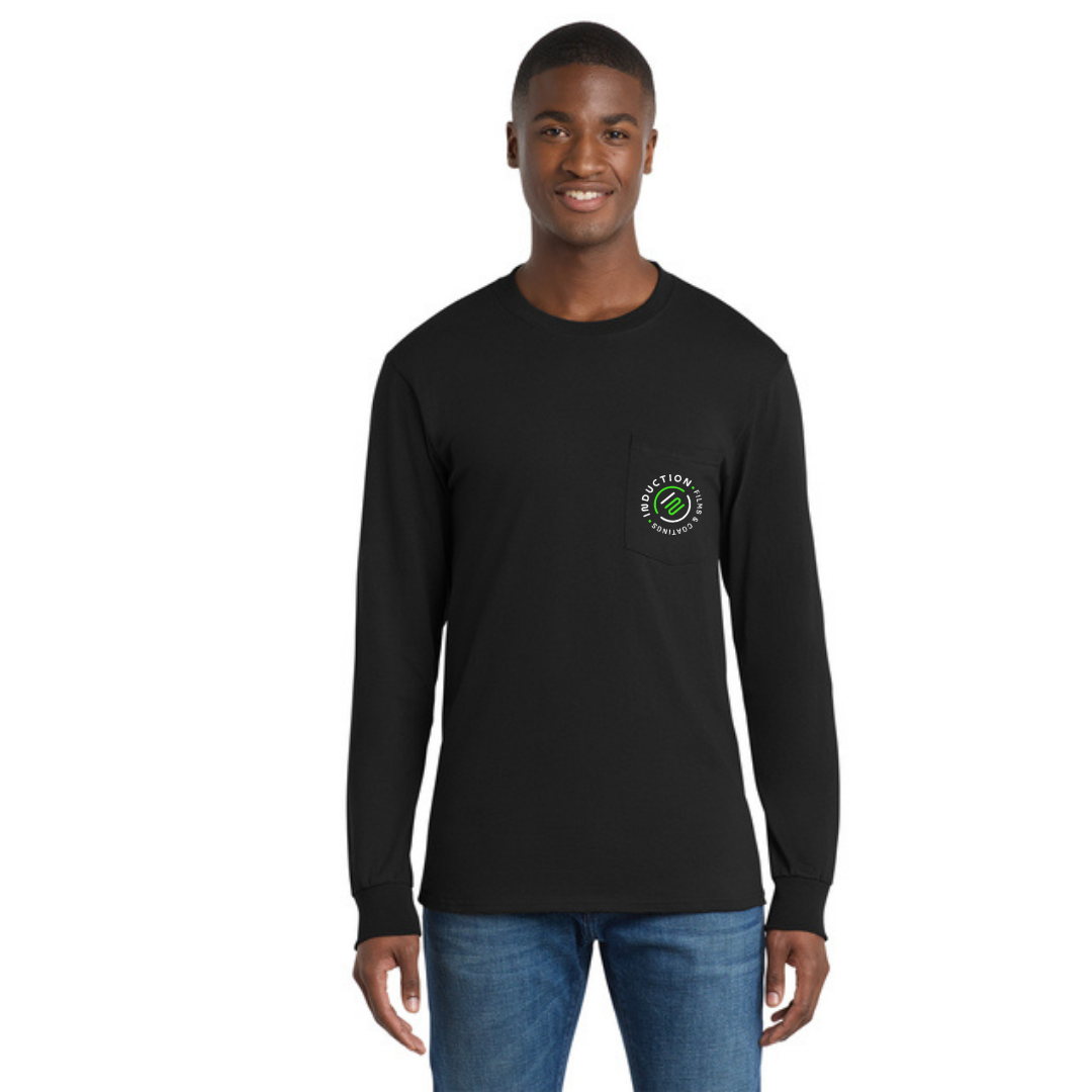 Induction Men's Long Sleeve T-Shirt With Pocket