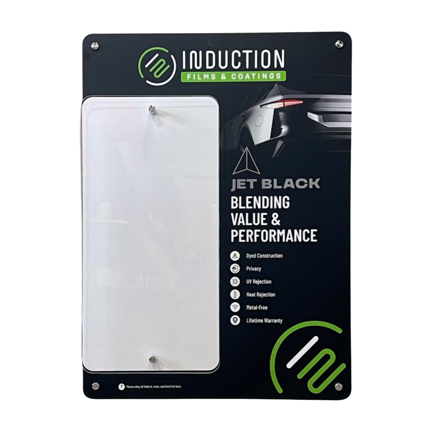 Jet Black Wall Board Display