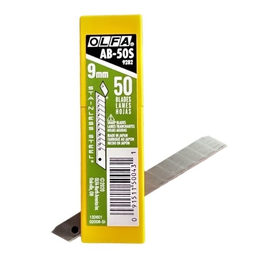 Olfa AB-50S Stainless Steel Snap-Off Blades (50 pack)