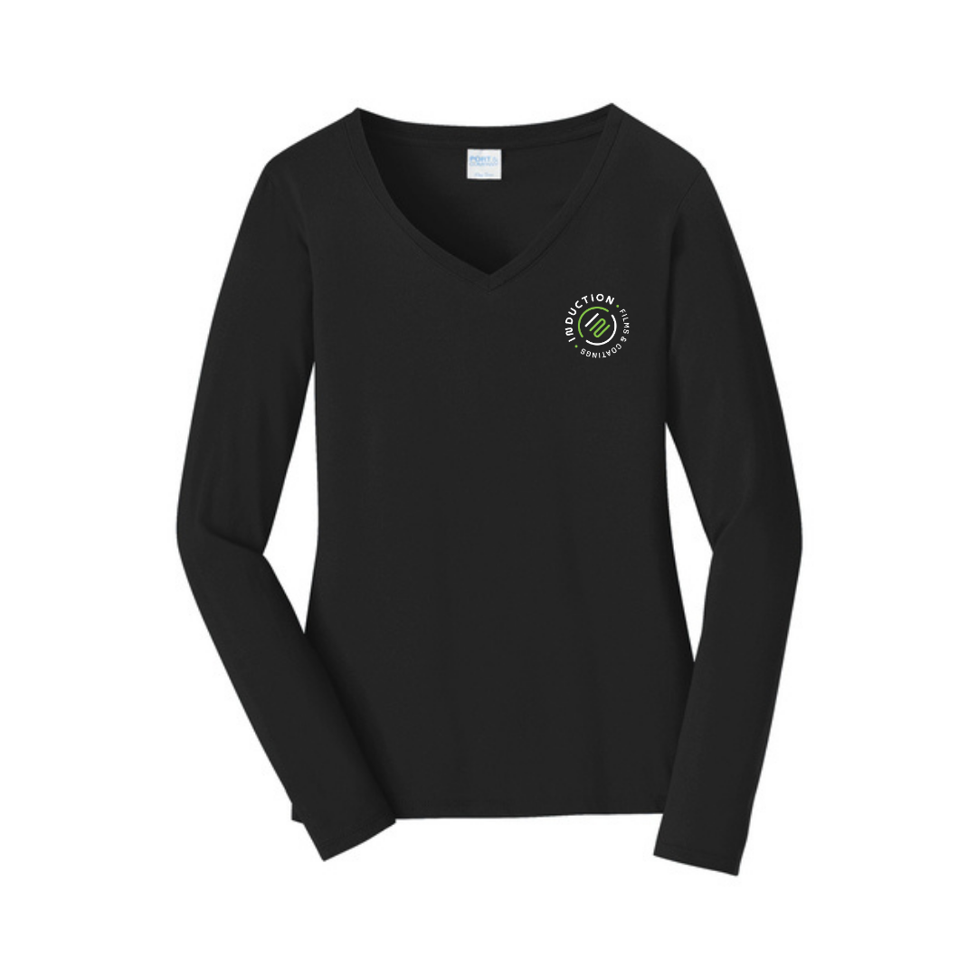Women's Long Sleeve T-Shirt V-Neck
