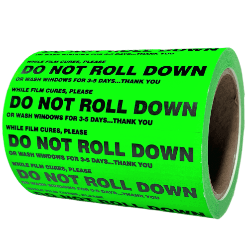 Do Not Roll Down Stickers